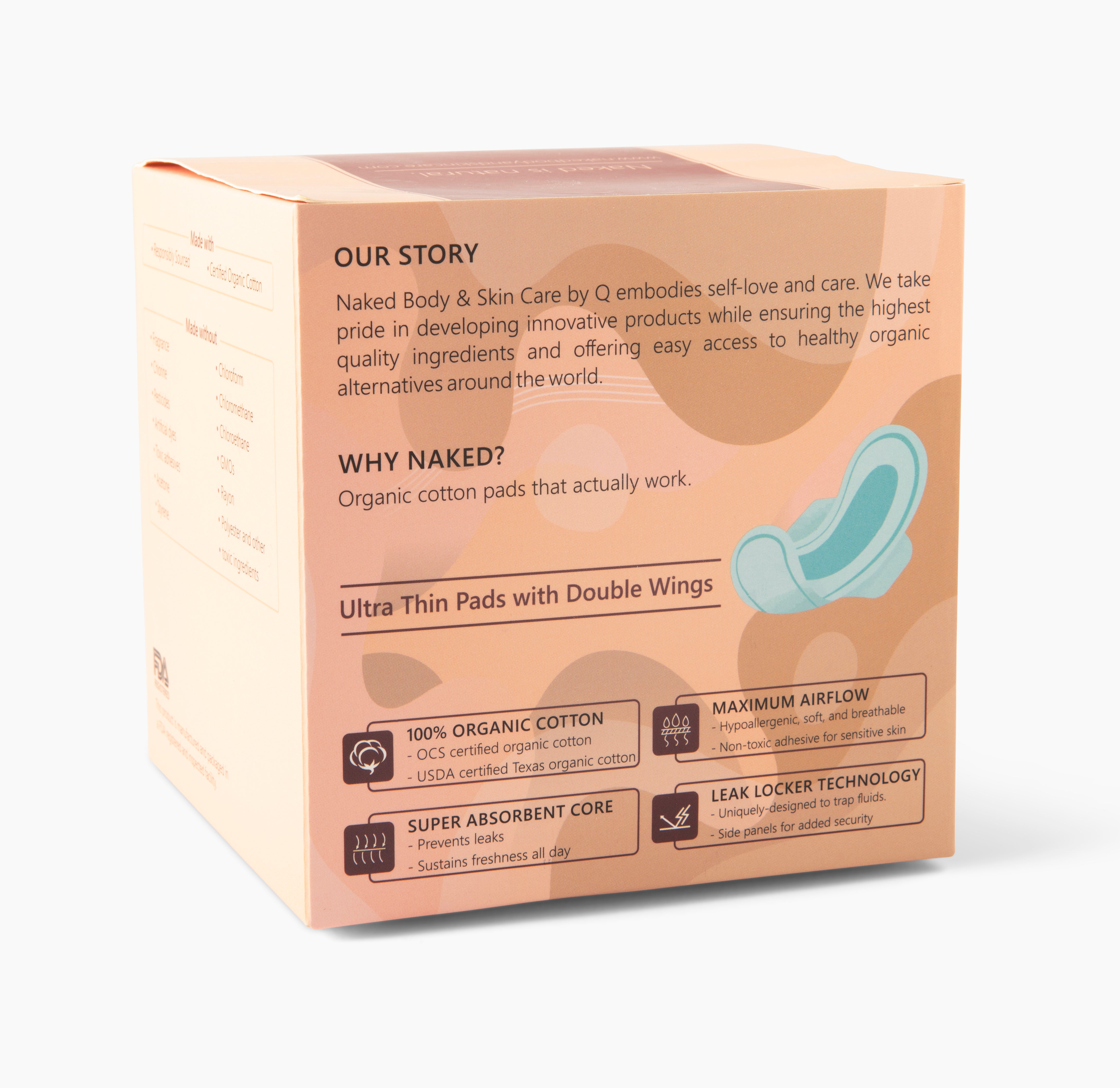 100% Organic Cotton Sanitary Napkins (Regular)